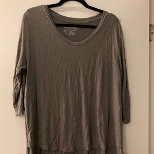 Latched Mama moss 3/4 sleeve nursing top with lift front access 1X